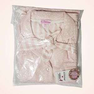 PJ Salvage x Susan G. Komen Leopard Print Pajama Set Blush NWT
